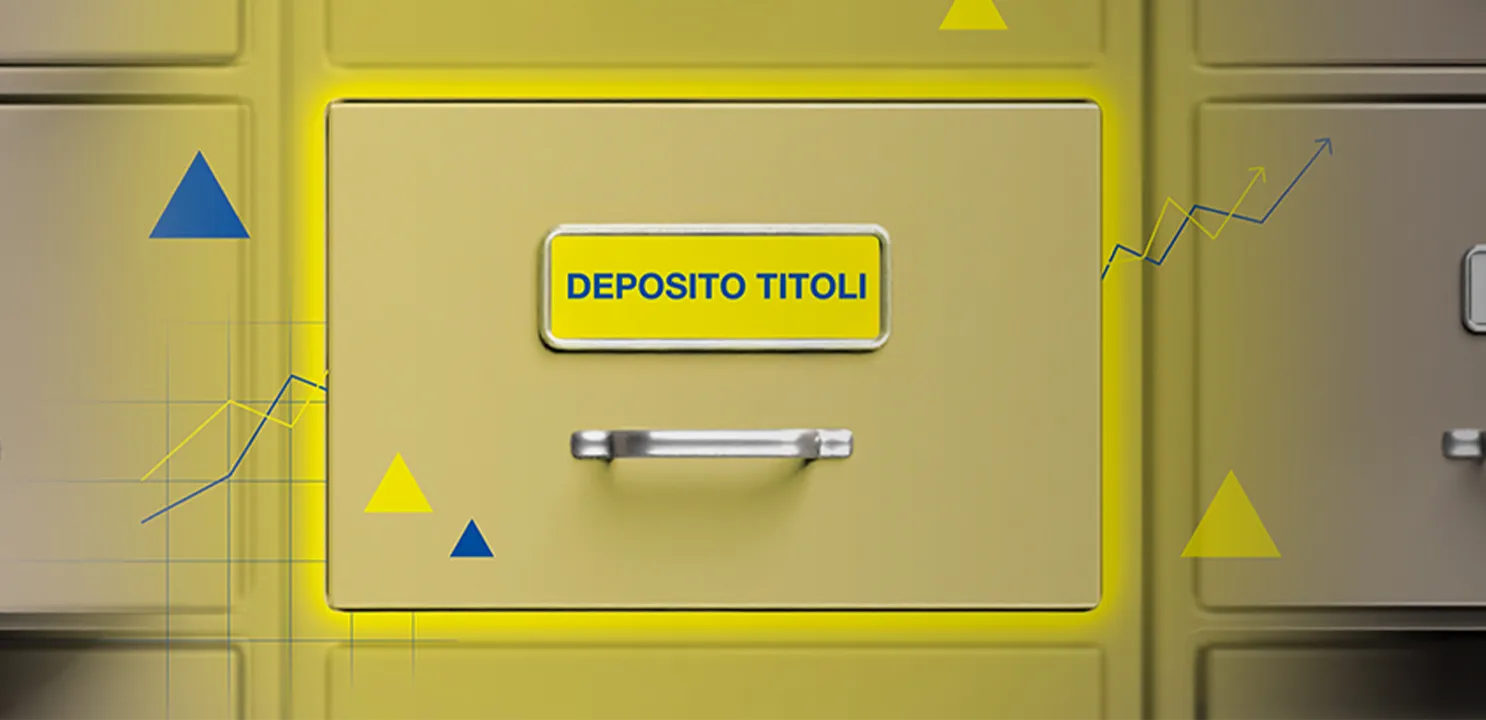 Focus cassetta con la scritta Deposito Titoli