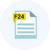 Immagine stilizzata di un modulo F24