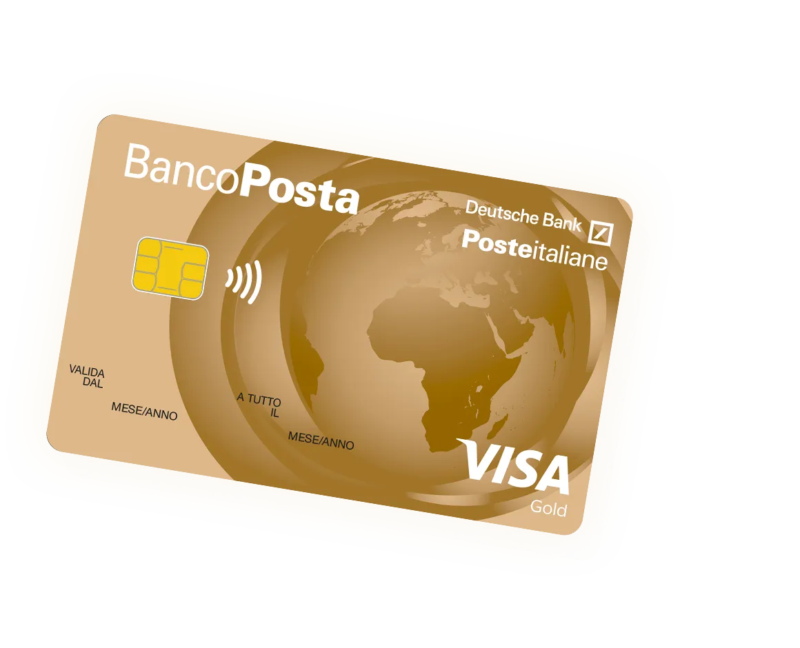 Immagine con logo carta di credito oro